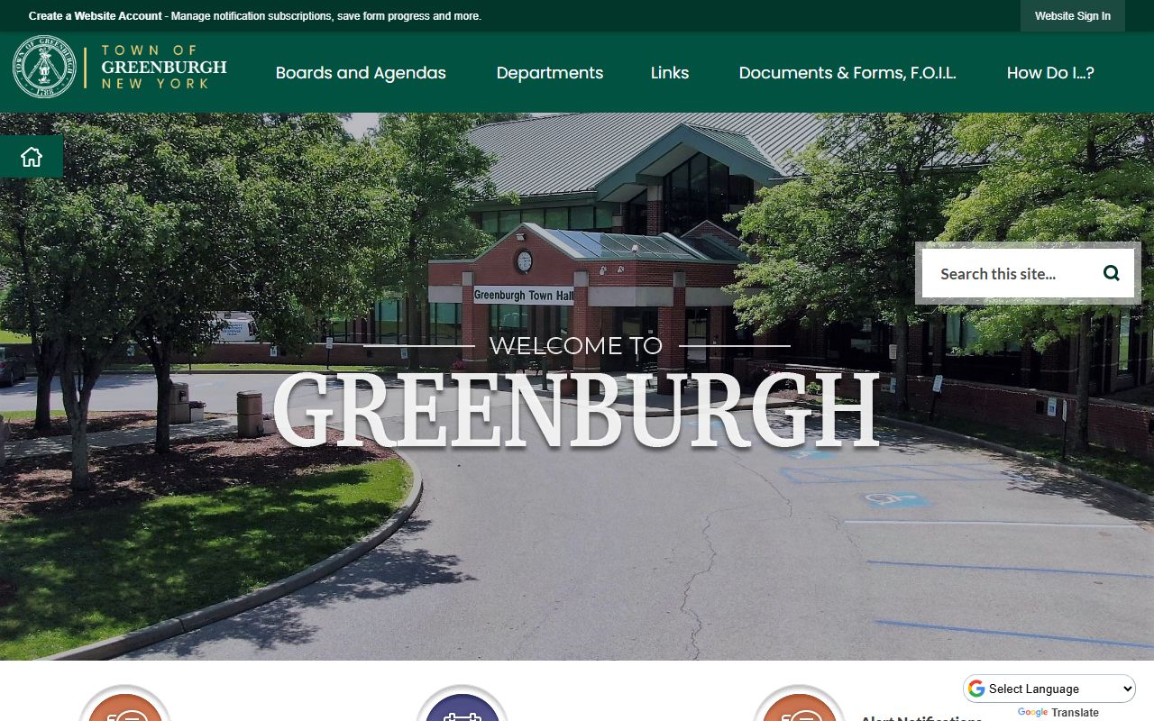 Greenburgh town government website for arrest records and busted mugshots