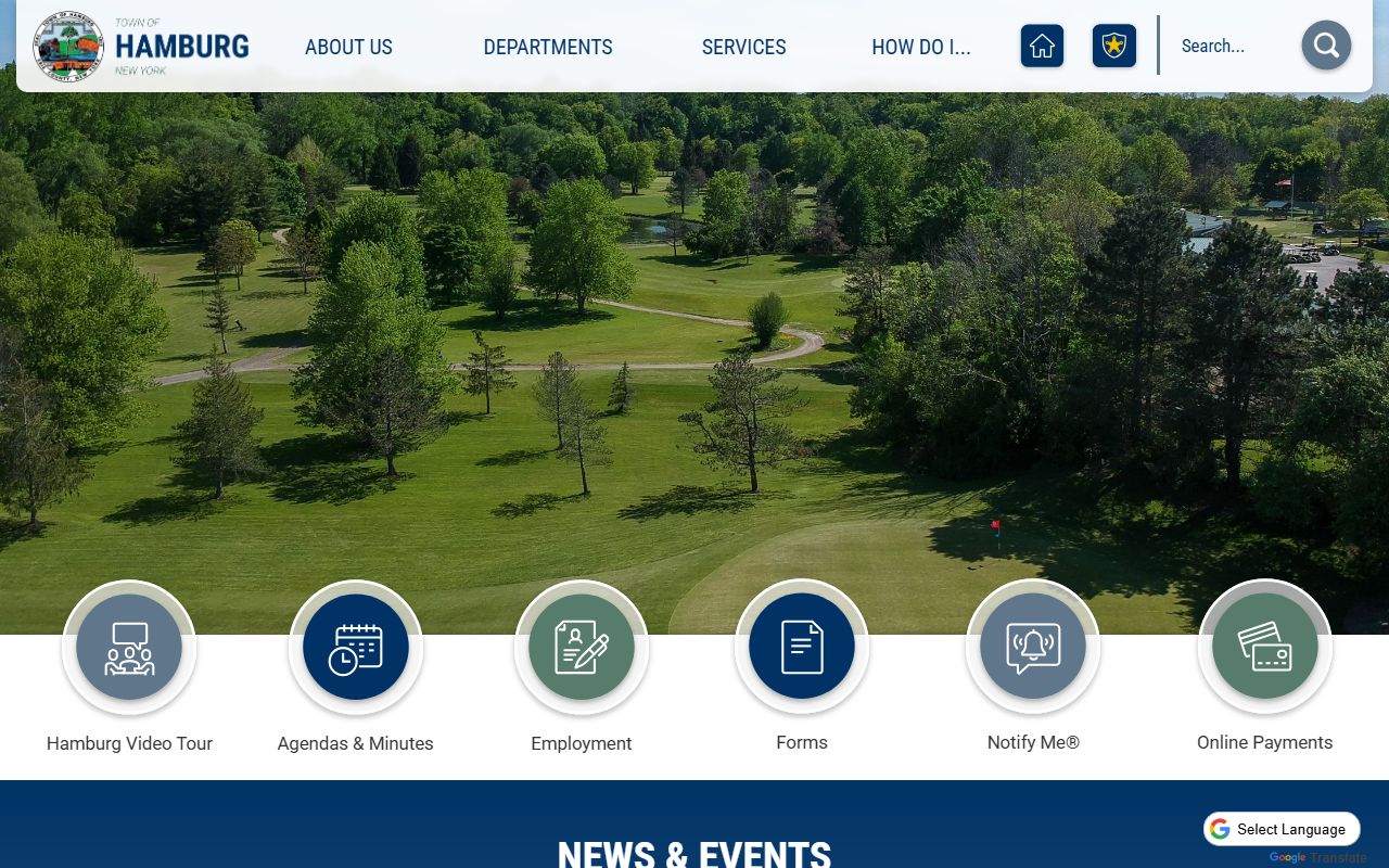 Hamburg town government website for police arrest records and busted mugshots