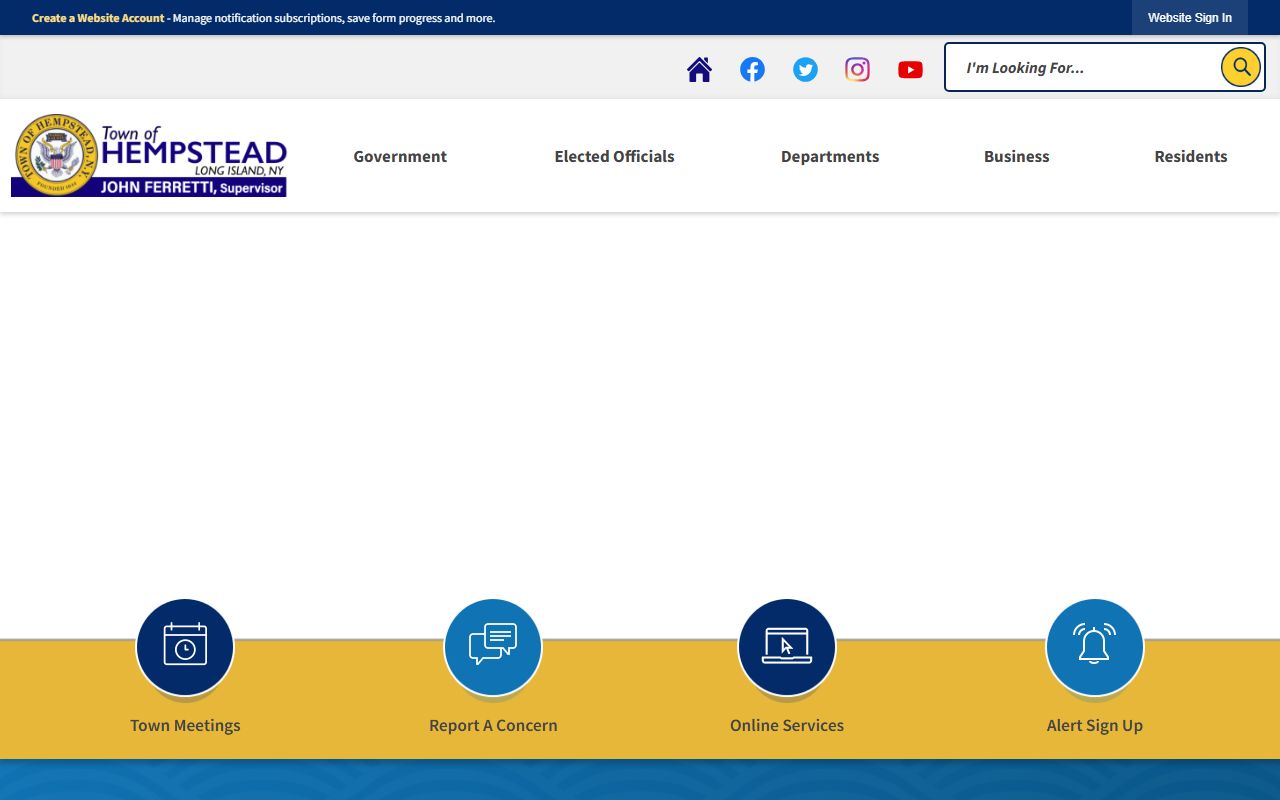 Hempstead town government website for arrest records and busted mugshots