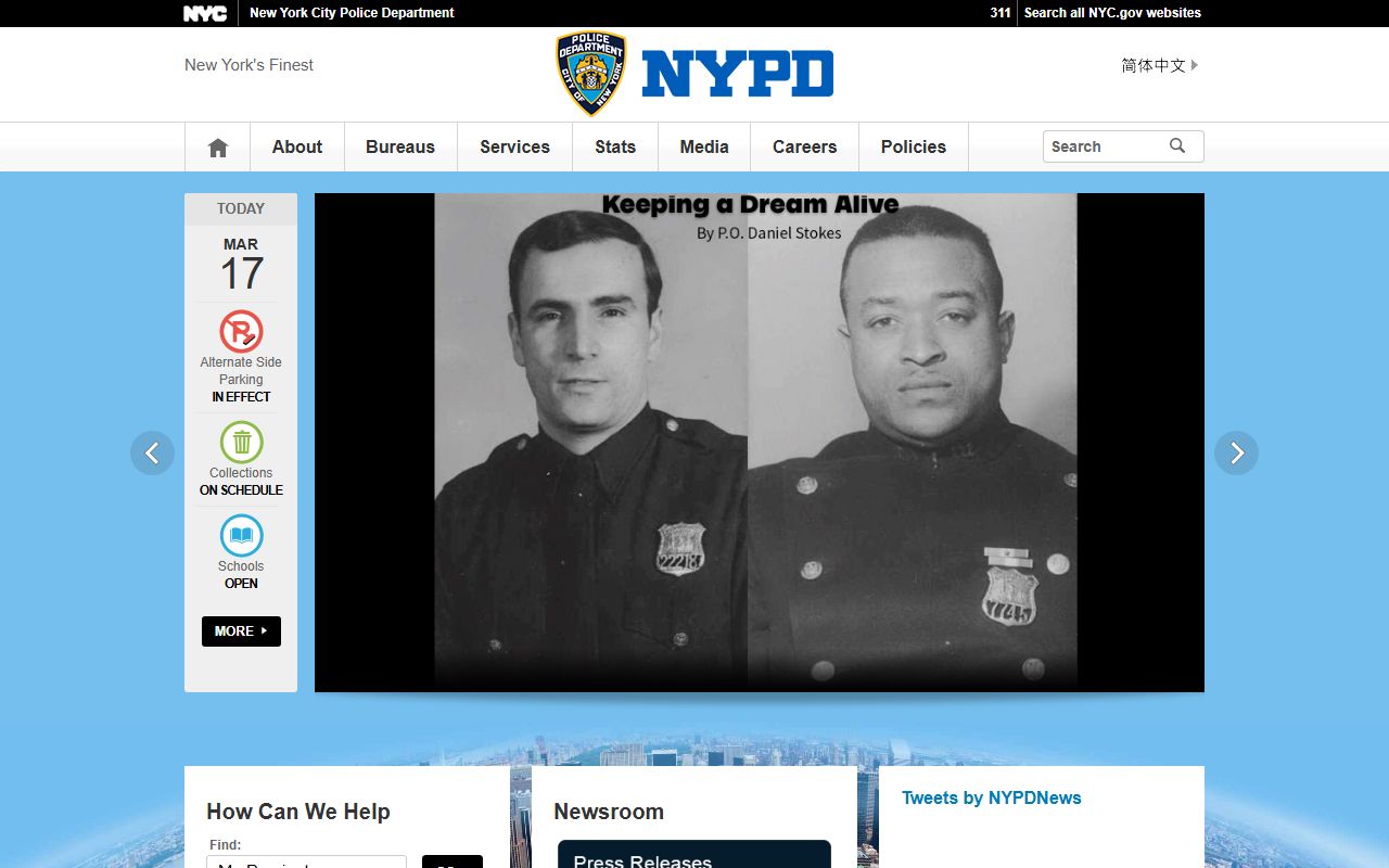 NYPD official website for New York City arrest records and busted mugshots
