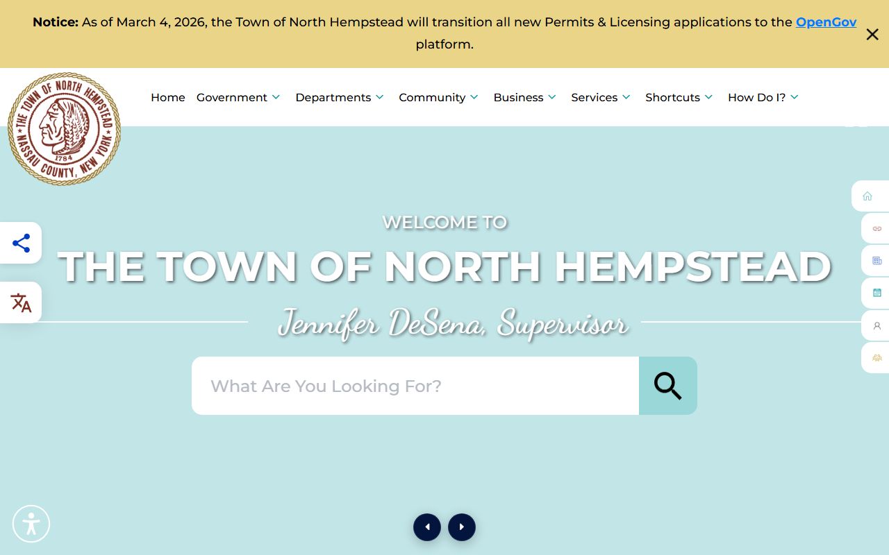 North Hempstead town government website for arrest records and busted mugshots