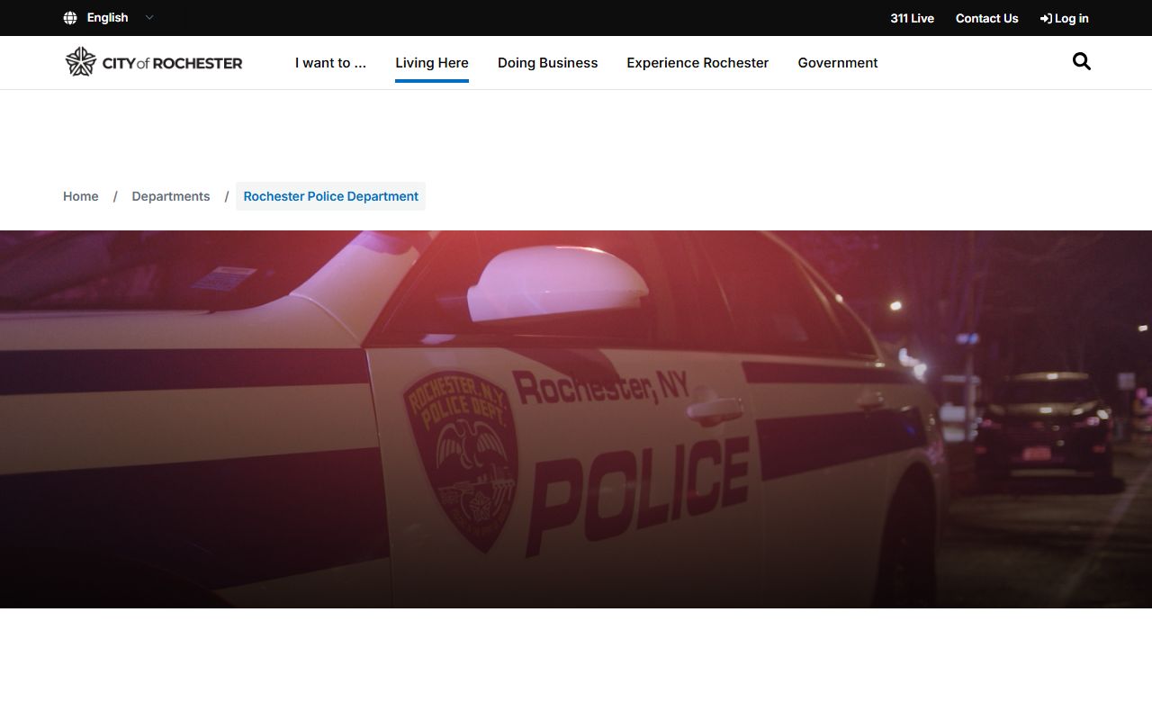 Rochester Police Department website for arrest records and busted mugshots