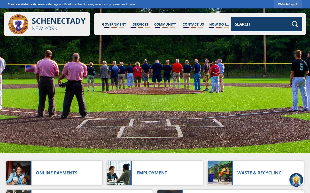 Schenectady city government website for police department arrest records