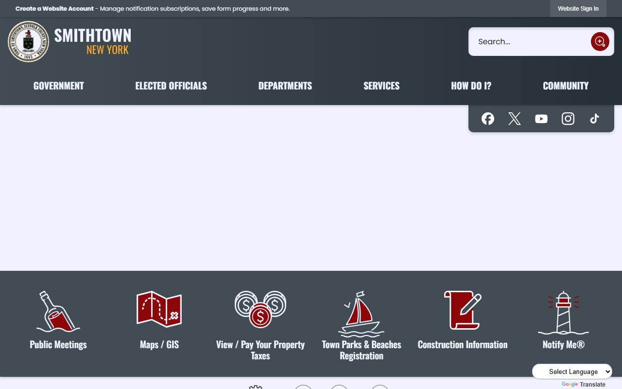 Smithtown town government website for arrest records and busted mugshots