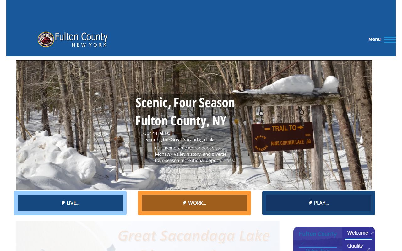 Fulton County government website with links to sheriff and arrest record resources