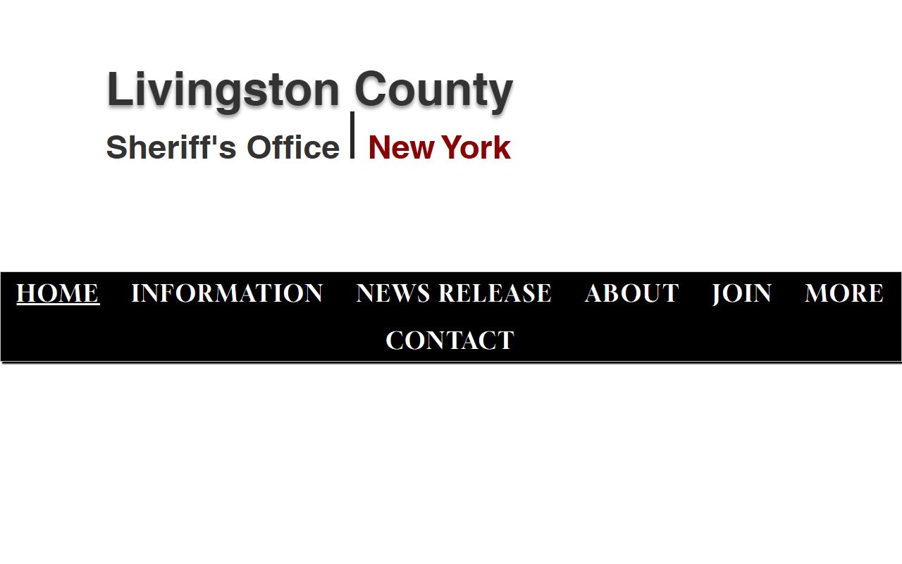 Livingston County Sheriff's Office website for Livingston County arrest records