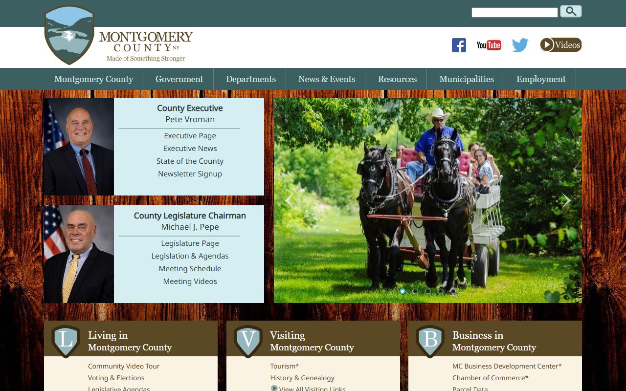 Montgomery County government website for Montgomery County arrest records