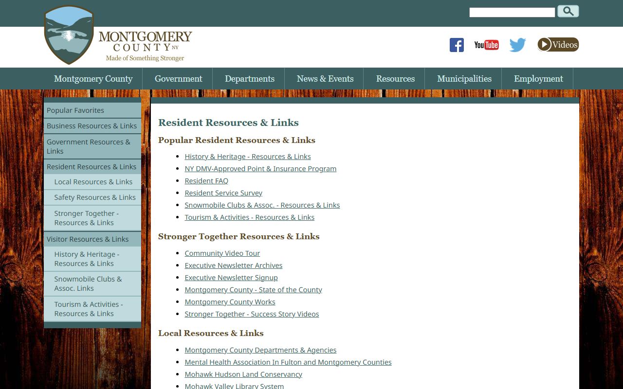 Montgomery County resources page for Montgomery County arrest records